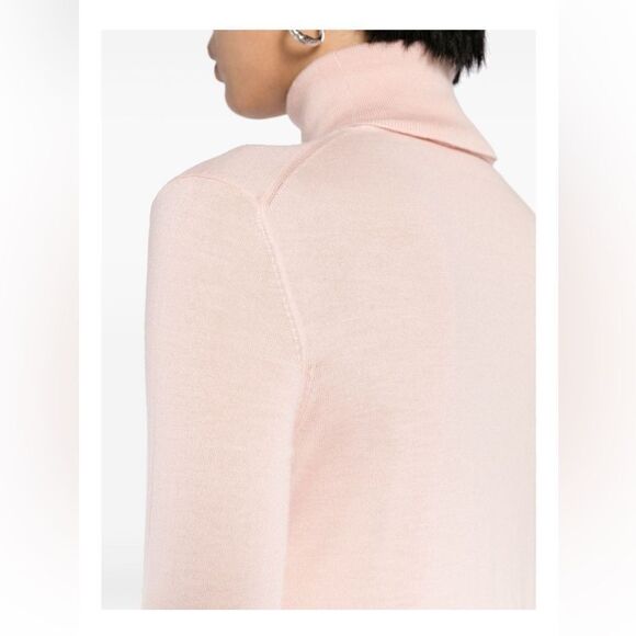 Ralph Lauren Collection Summer Pink Italian Mulberry Silk Turtleneck Sweater - Picture 16 of 17